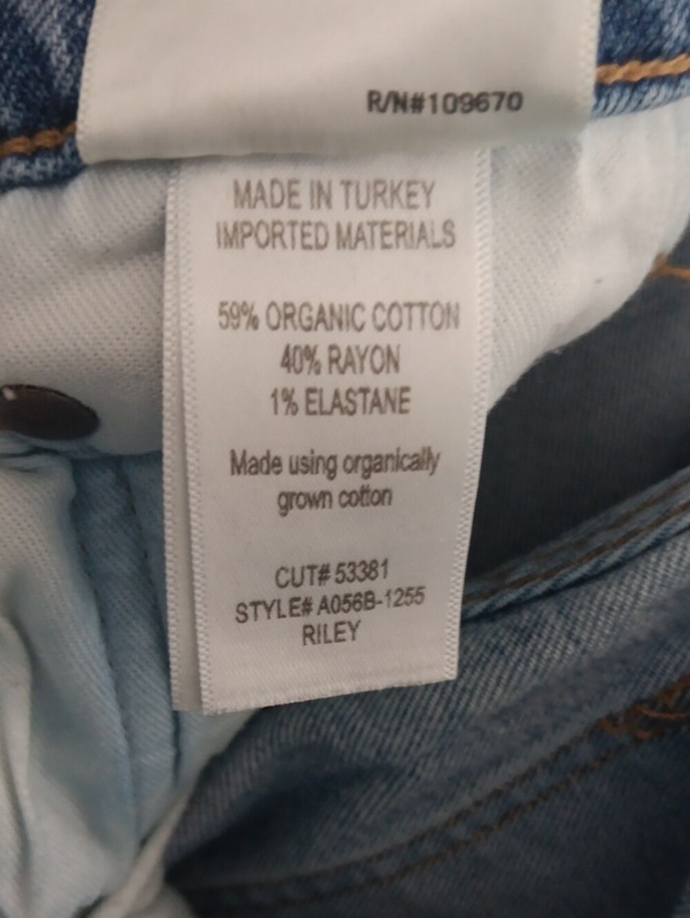 Agolde Riley Button Fly High Rise Cropped Jeans #3928 - Picture 6 of 7